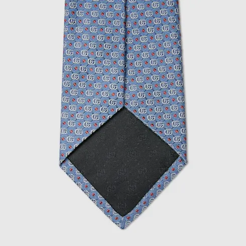 Double G Silk Jacquard Tie