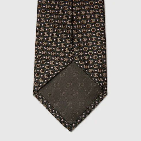 Double G Silk Jacquard Tie