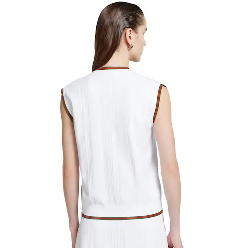 Vest Top With Web Trim