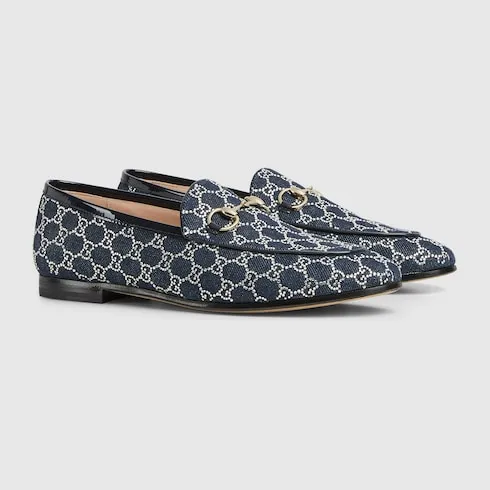 Gg Crystal Gucci Jordaan Loafer