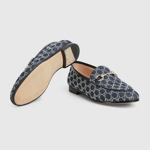 Gg Crystal Gucci Jordaan Loafer