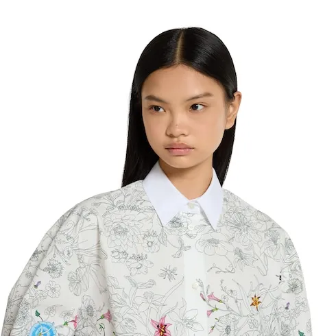 Printed Cotton Poplin Shirt