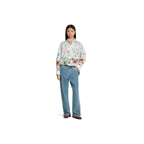 Printed Cotton Poplin Shirt