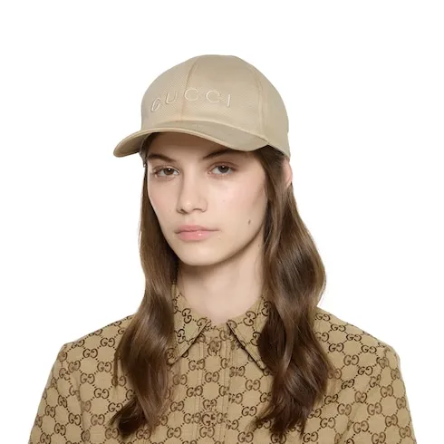 Cotton Baseball Hat With Embroidery