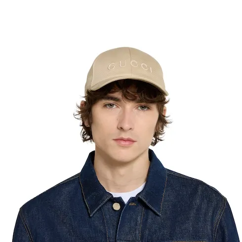 Cotton Baseball Hat With Embroidery