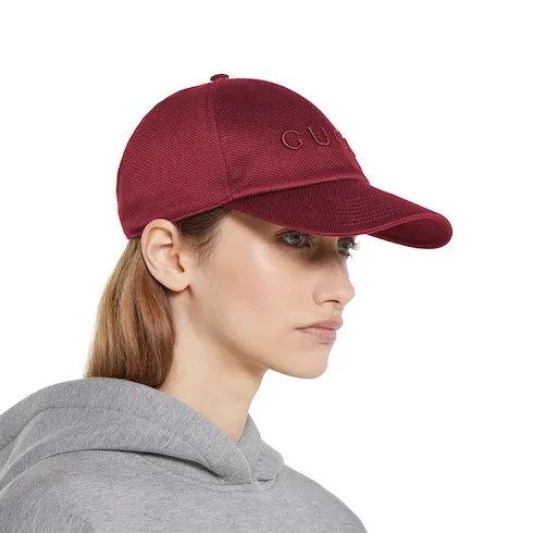 Cotton Baseball Hat With Embroidery
