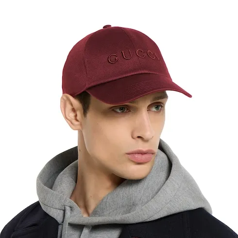 Cotton Baseball Hat With Embroidery