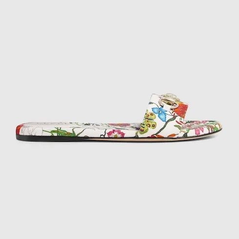 Slide Sandal With Horsebit