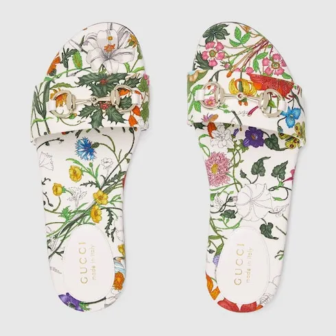 Slide Sandal With Horsebit
