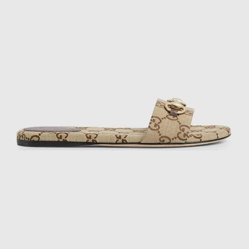 Slide Sandal With Horsebit