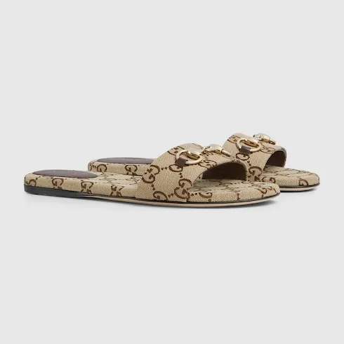 Slide Sandal With Horsebit