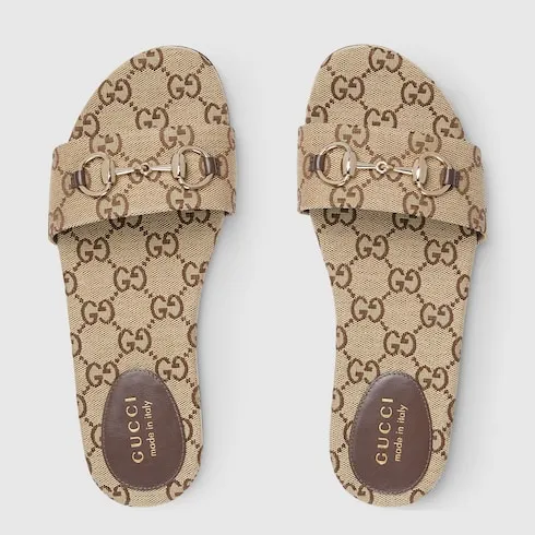 Slide Sandal With Horsebit
