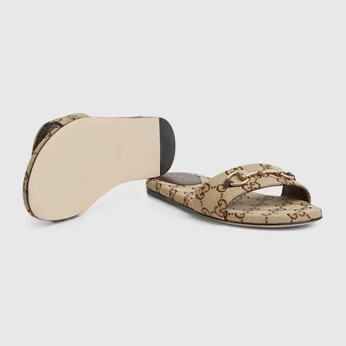 Slide Sandal With Horsebit