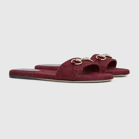 Slide Sandal With Horsebit