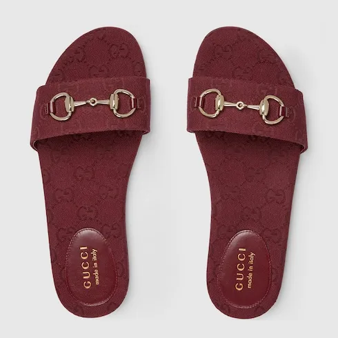Slide Sandal With Horsebit