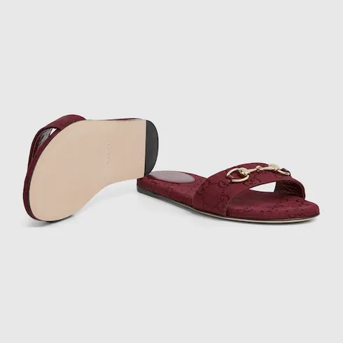 Slide Sandal With Horsebit