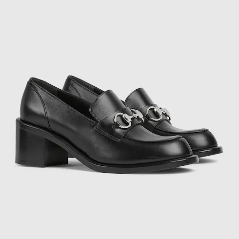 Heeled Loafer With Horsebit