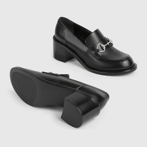 Heeled Loafer With Horsebit