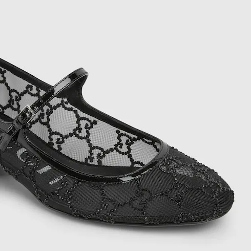Gg Crystal Ballet Flat