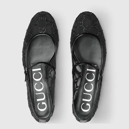 Gg Crystal Ballet Flat