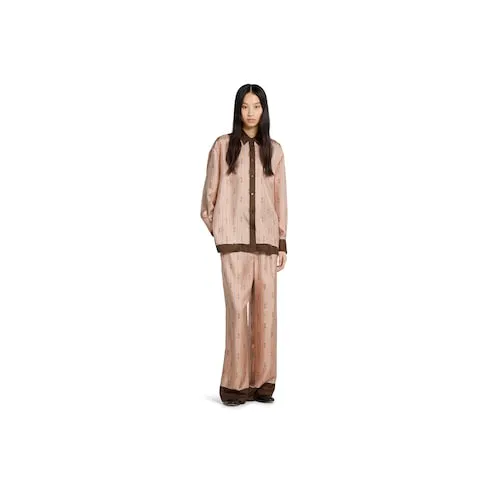 Printed Silk Twill Pants