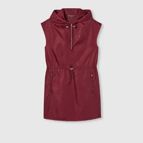 Fine Nylon Dress With Logo