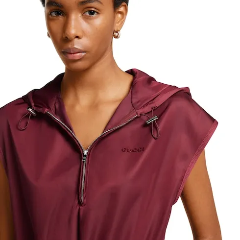Fine Nylon Dress With Logo