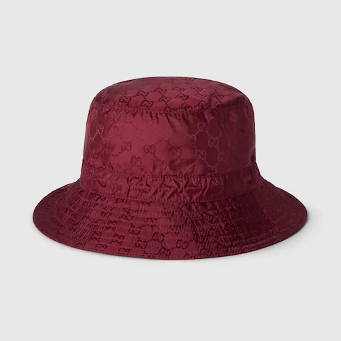 Reversible Gg Nylon Bucket Hat