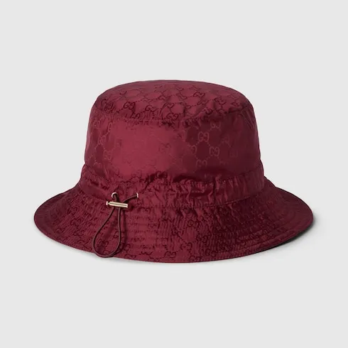 Reversible Gg Nylon Bucket Hat