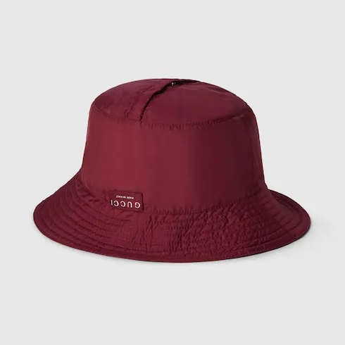 Reversible Gg Nylon Bucket Hat