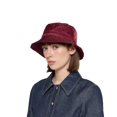 Reversible Gg Nylon Bucket Hat