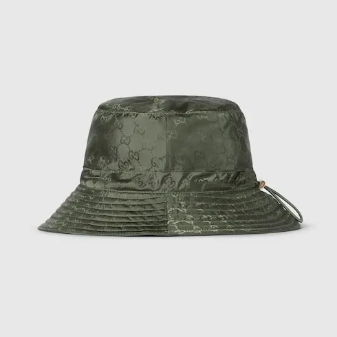 Reversible Gg Nylon Bucket Hat