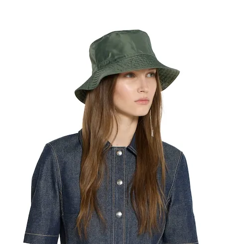 Reversible Gg Nylon Bucket Hat