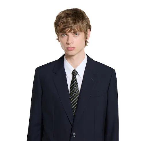 Horsebit Silk Jacquard Tie