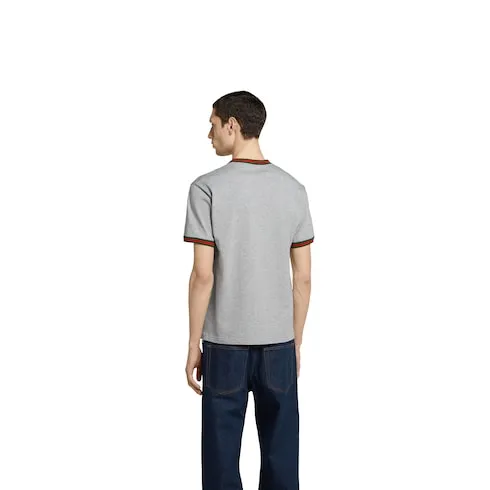Cotton Jersey T-Shirt With Embroidery