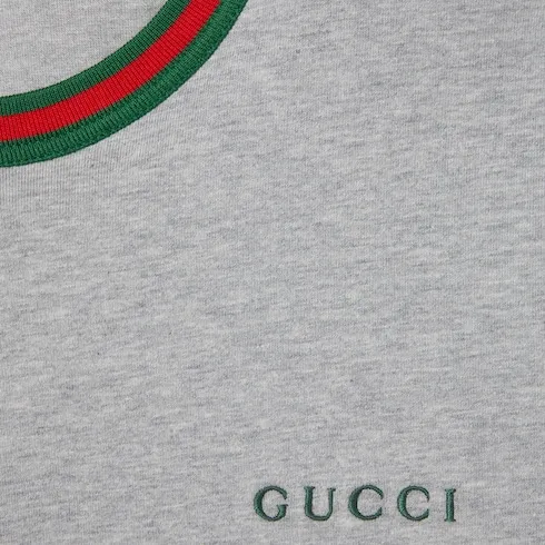 Cotton Jersey T-Shirt With Embroidery