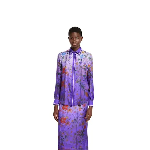 Printed Silk Shirt