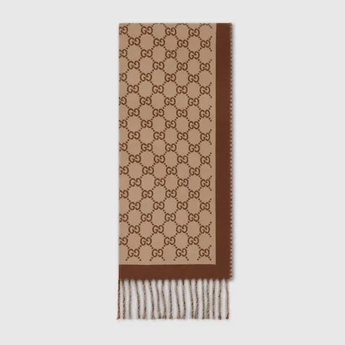 Gg Wool Scarf