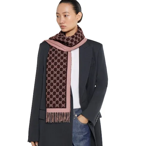 Gg Wool Scarf