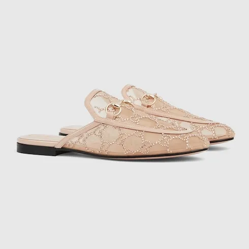 Gg Crystal Princetown Slipper