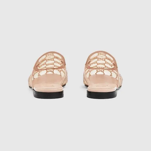 Gg Crystal Princetown Slipper