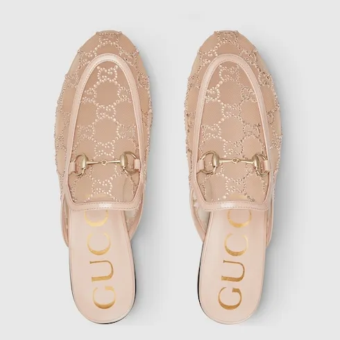 Gg Crystal Princetown Slipper