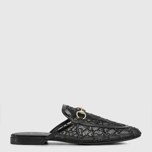 Gg Crystal Princetown Slipper