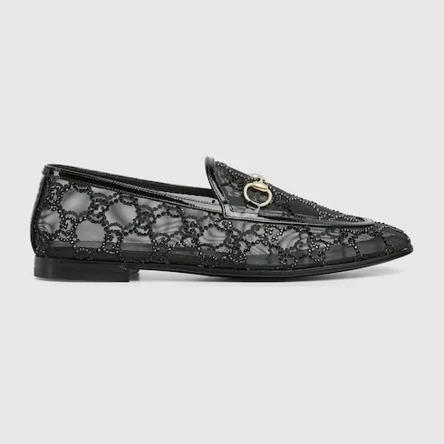 Gg Crystal Gucci Jordaan Loafer
