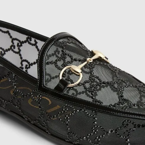 Gg Crystal Gucci Jordaan Loafer