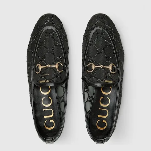 Gg Crystal Gucci Jordaan Loafer