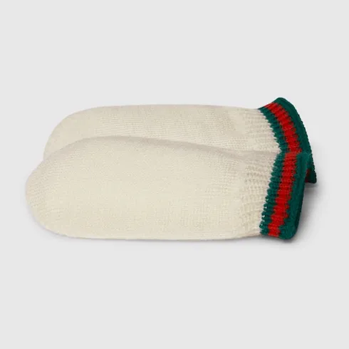 Baby Wool Mittens With Web