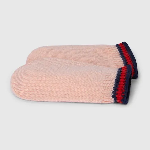 Baby Wool Mittens With Web