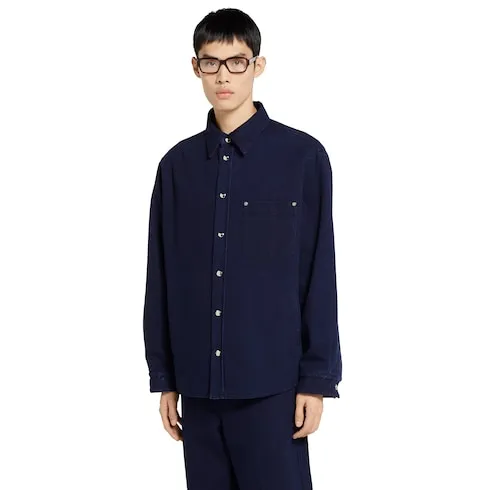 Reversible Denim And Flannel Shirt