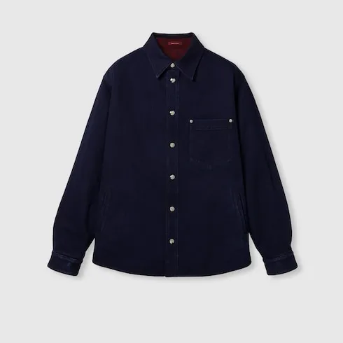 Reversible Denim And Flannel Shirt